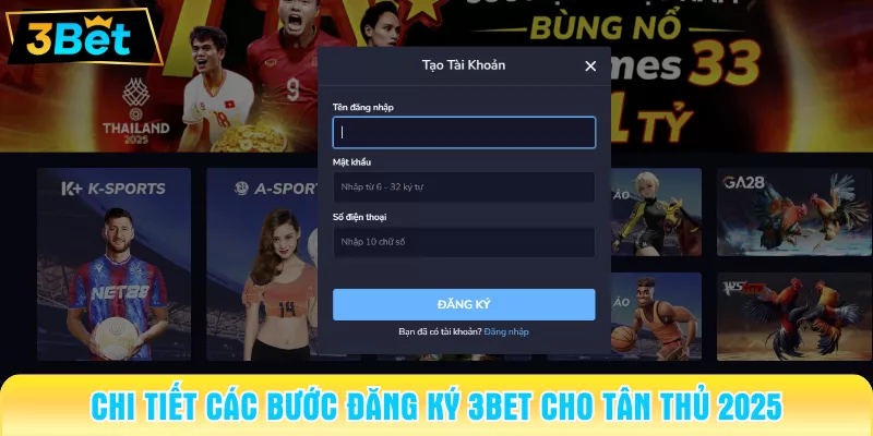 đăng ký 3bet