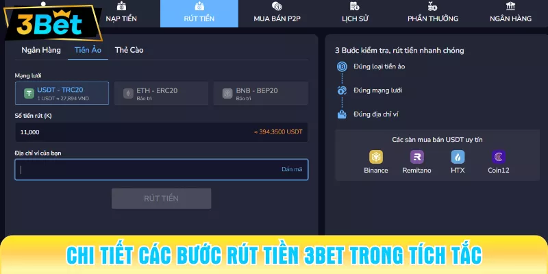 Rút tiền 3BET
